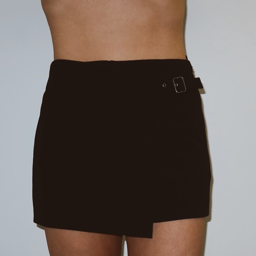 Open Edit Black Going Out Skort